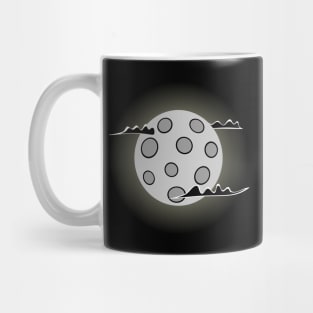 Glowing Moon in the Dark with Clouds Mug